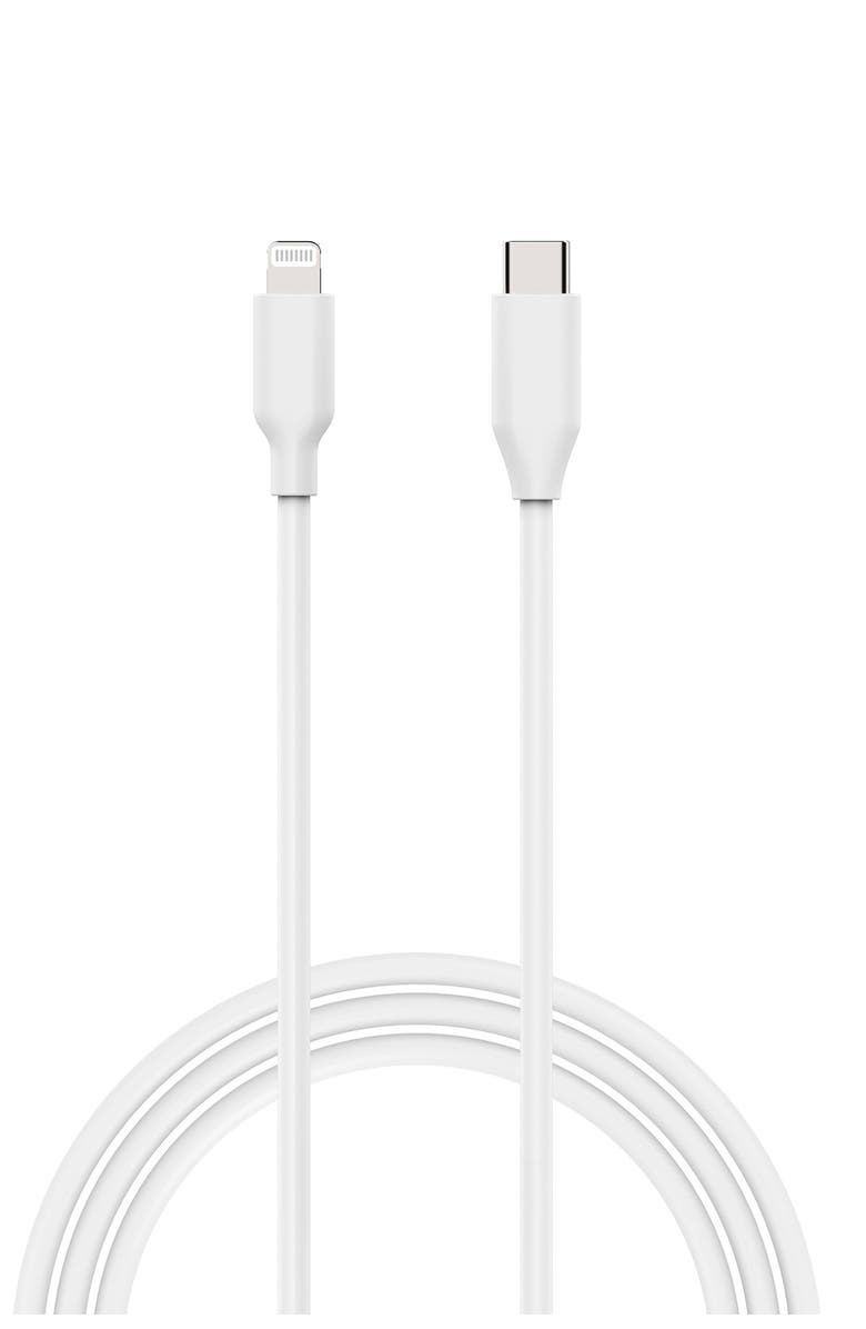 The Posh Tech Apple Certified Lightning to Type C Fast Charge N Sync Charging Cable, Main, color, 