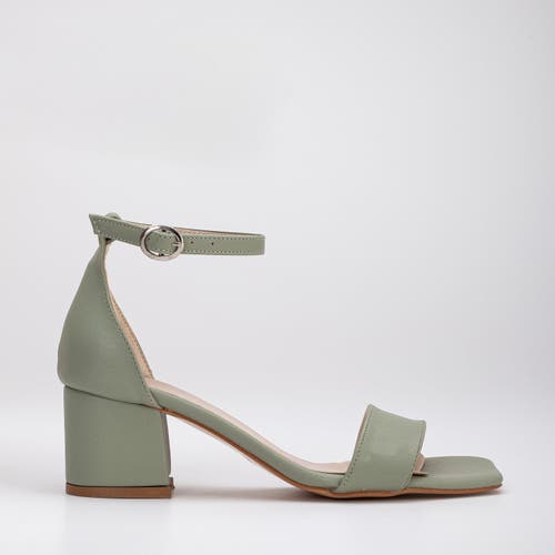 Forever & Always Shoes Women's Iva - Sage Green Low Heel In Sage Green