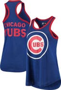 G-III 4HER BY CARL BANKS Women's G-III 4Her by Carl Banks Royal Chicago Cubs Team Logo Tater Racerback Tank Top