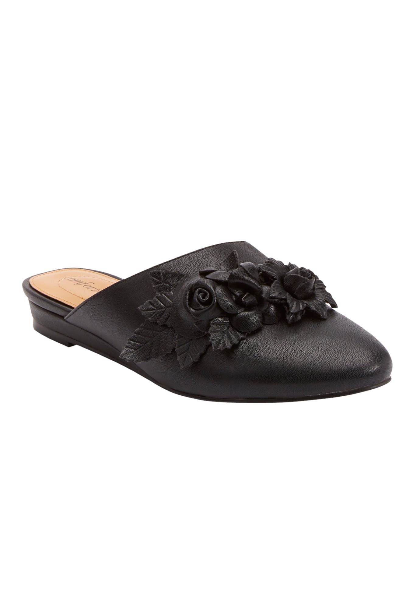 The Ayla Slip On Mule, Main, color, BLACK