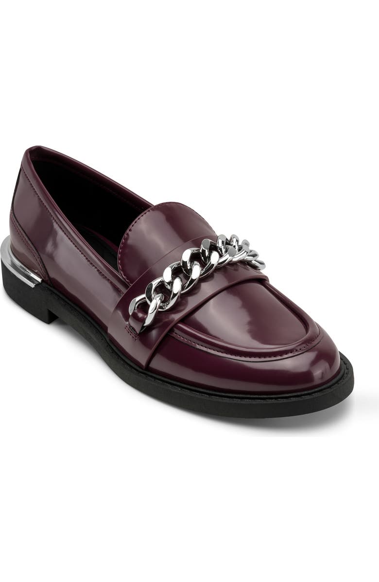 DKNY Ryleigh Chain Loafer, Main, color, Burgundy