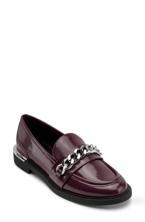 Dkny Ryleigh Chain Loafer In Burgundy