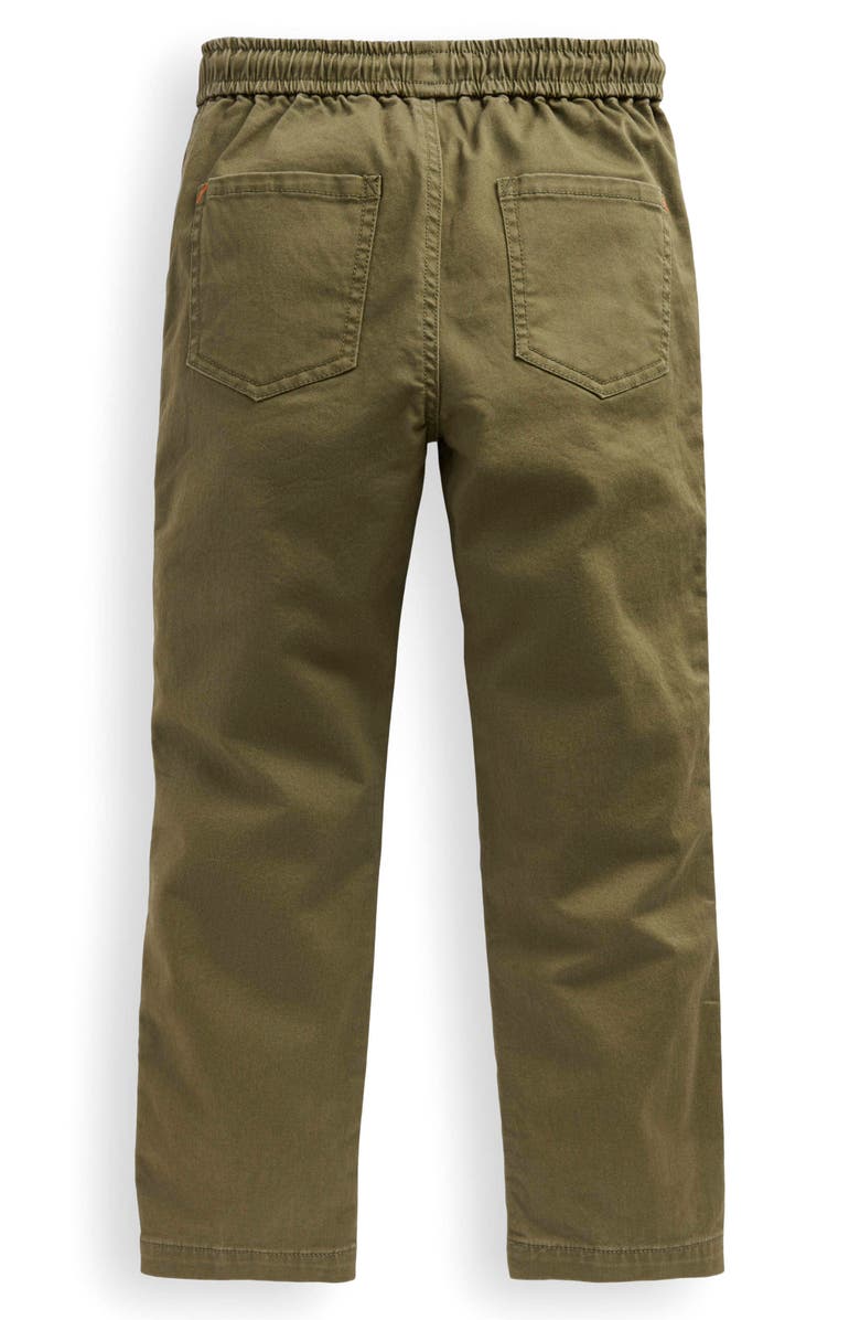 Mini Boden Kids' Slim Cotton Pull-On Pants, Alternate, color, Winter Moss