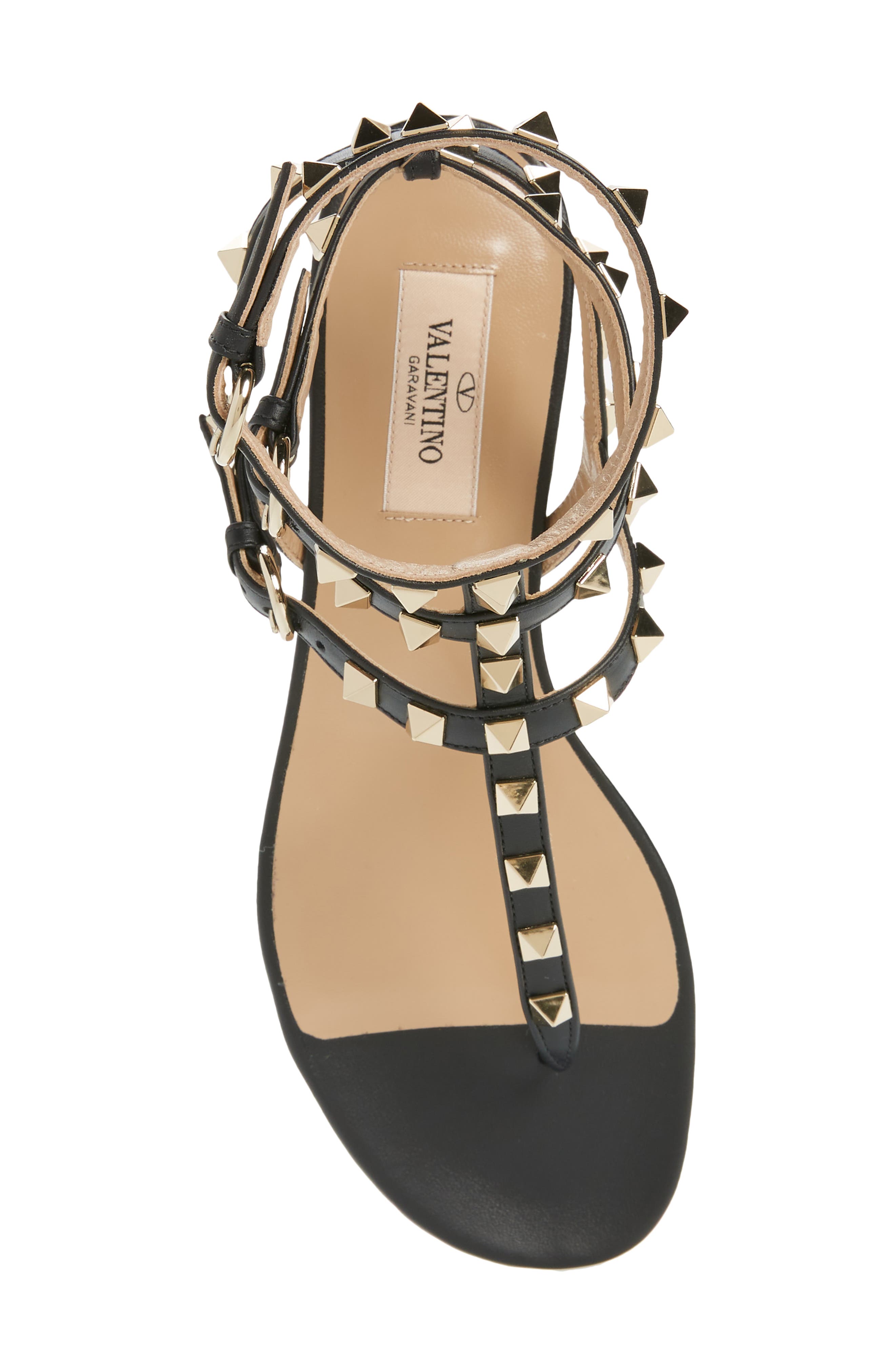Valentino Garavani Rockstud Cage Sandal, Alternate, color, 