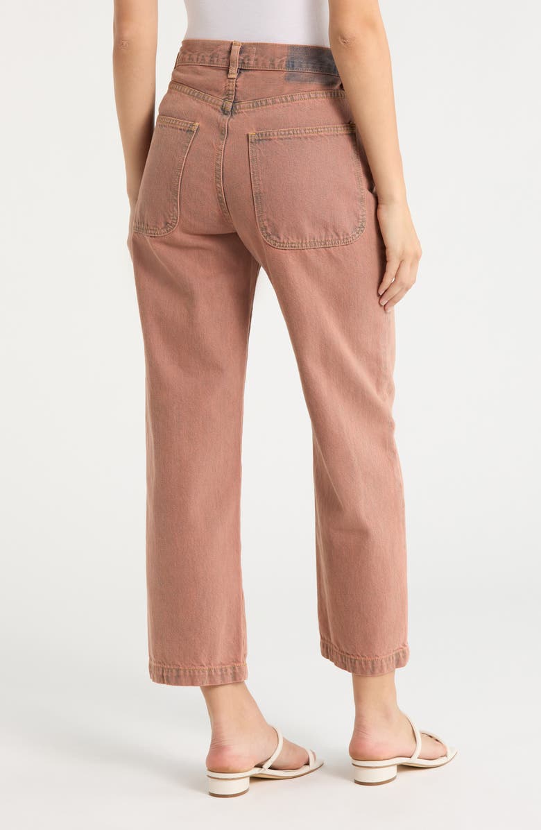 THE GREAT. The Billy Straight Leg Jeans, Alternate, color, Musky Pink