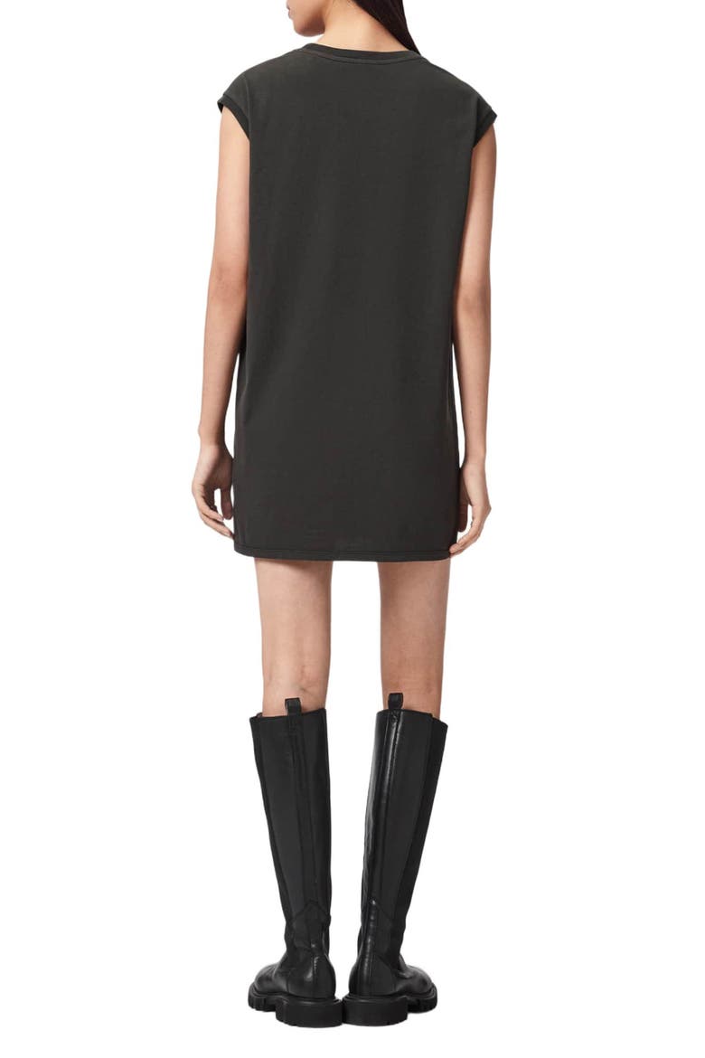 Wild Brooke Cotton T-Shirt Minidress, Alternate, color, WASHED GREY