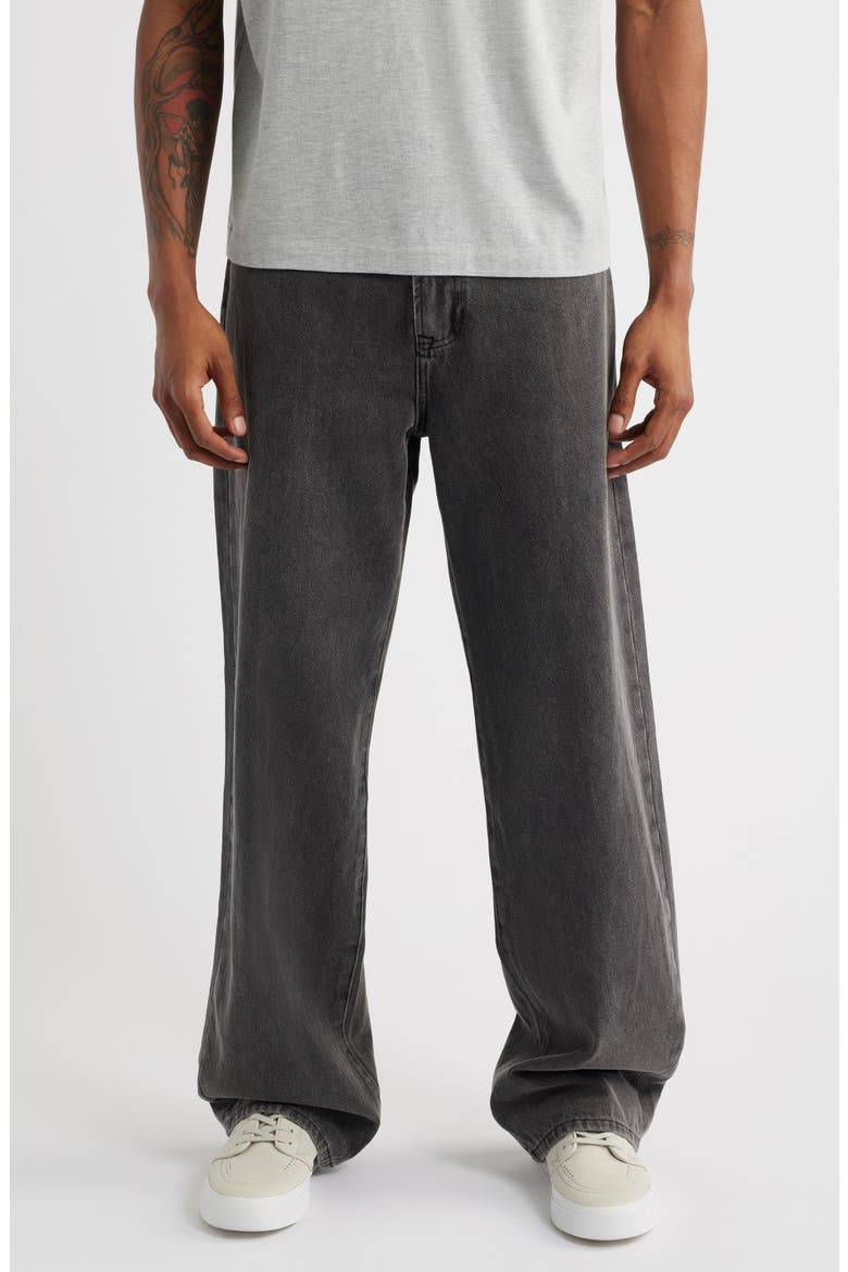 Medici Wide Leg Jeans, Main, color, BLACK STONE WASHED