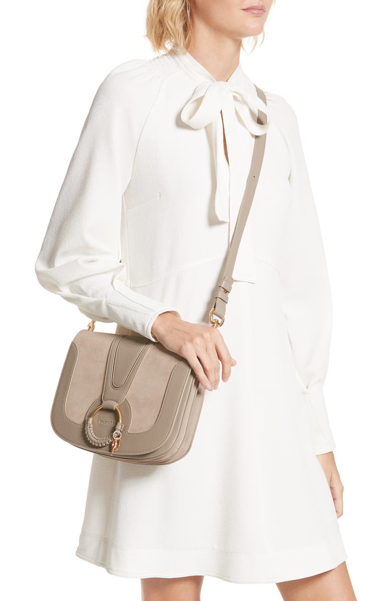See by Chloé Medium Hana Leather Satchel, Alternate, color,