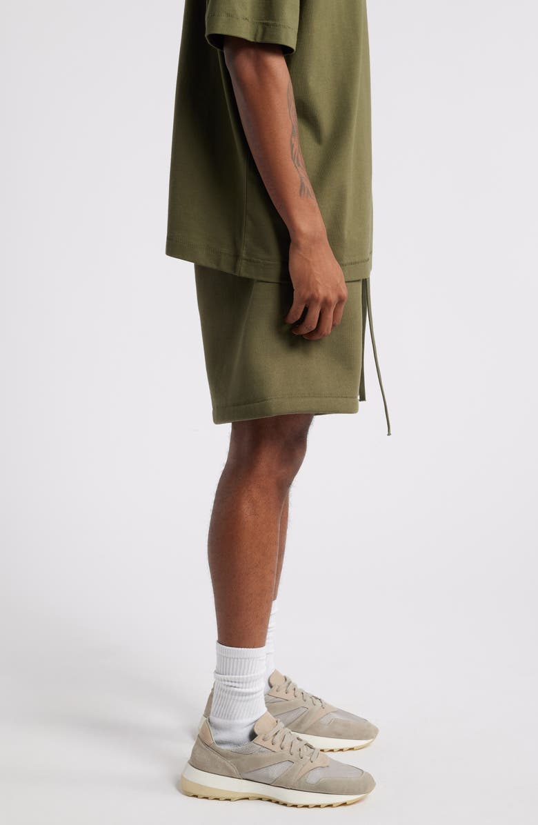 Fear of God Essentials Cotton Blend Fleece Soccer Sweat Shorts, Alternate, color, 