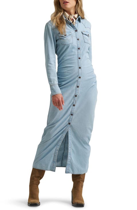Cinched Waist Maxi Dress