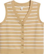 Caslon® Buttoned Sweater Tank