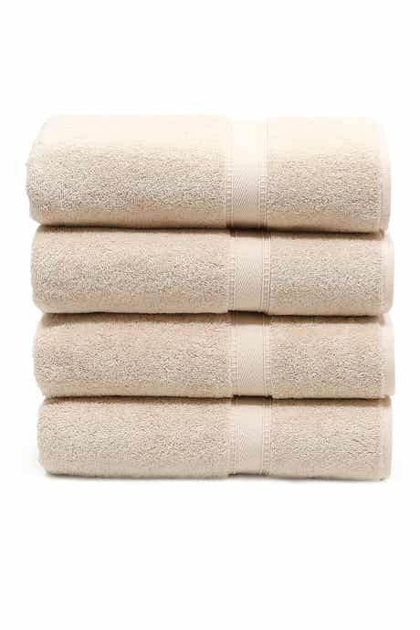 Sinemis Terry Bath Towels - Set of 4 - Beige