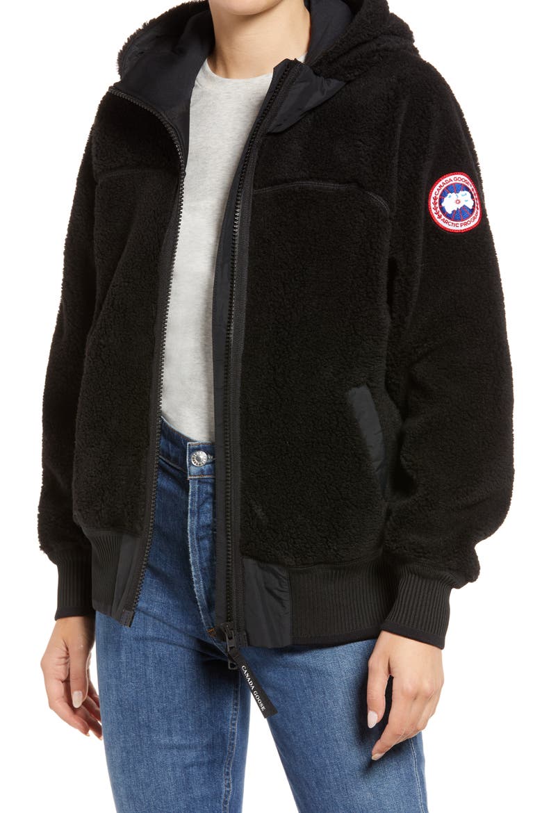 Simcoe Fleece Hoodie, Main, color, BLACK