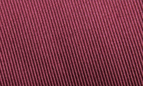 Duchamp Solid Silk Tie In Burgundy