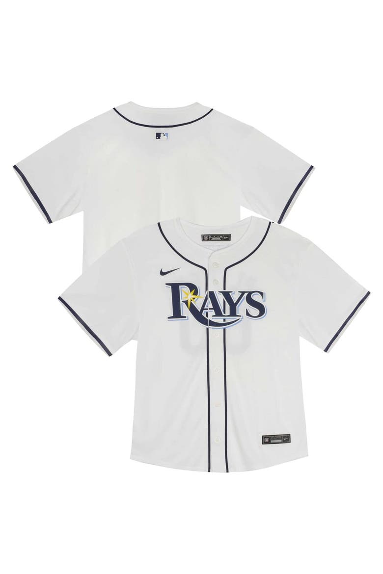 Youth Nike  White Tampa Bay Rays Home Game Jersey, Main, color, White