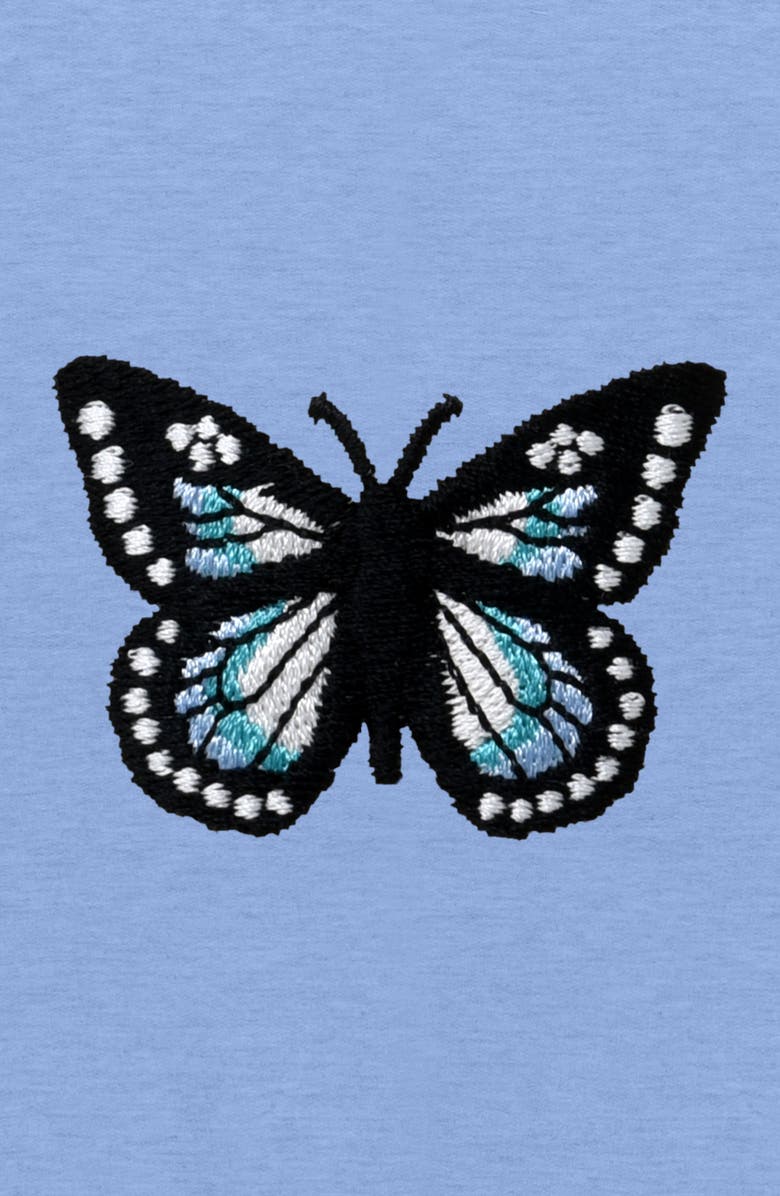 Dalix Womens Butterfly Midweight Hooded Sweatshirt, Alternate, color, Blue