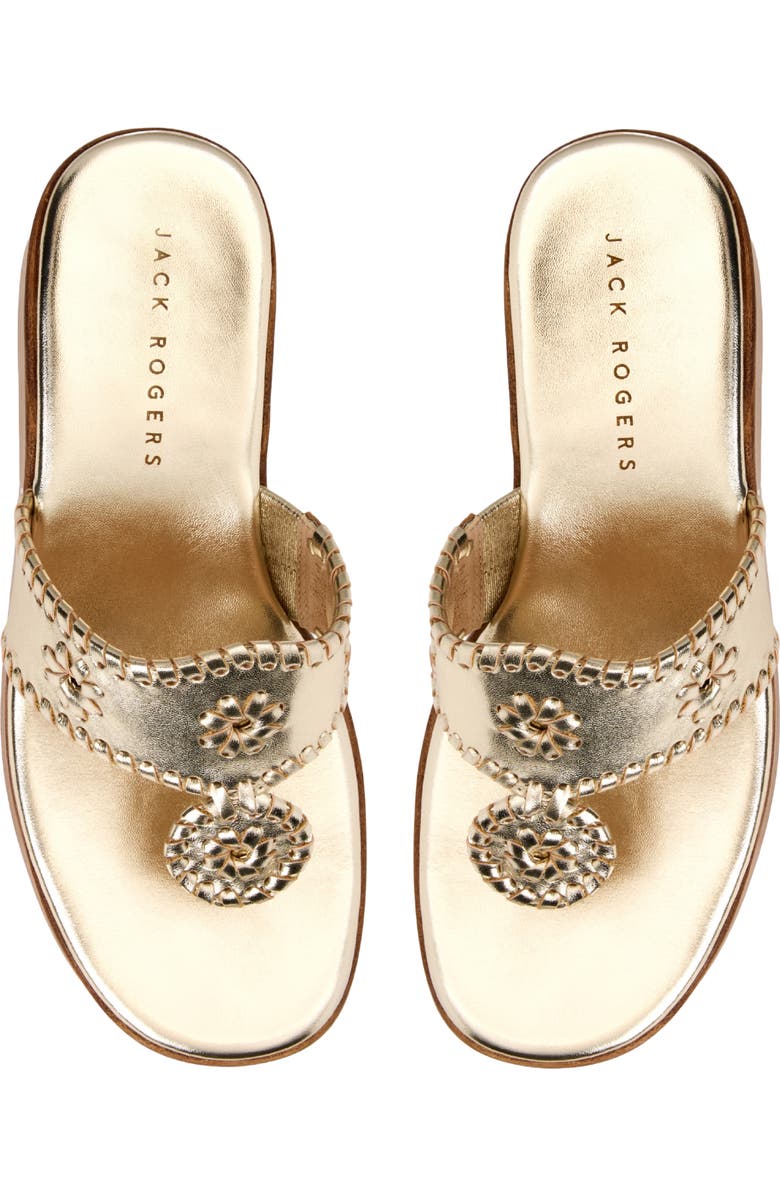 Jack Rogers Jacks High Wedge Sandal, Alternate, color, Platinum