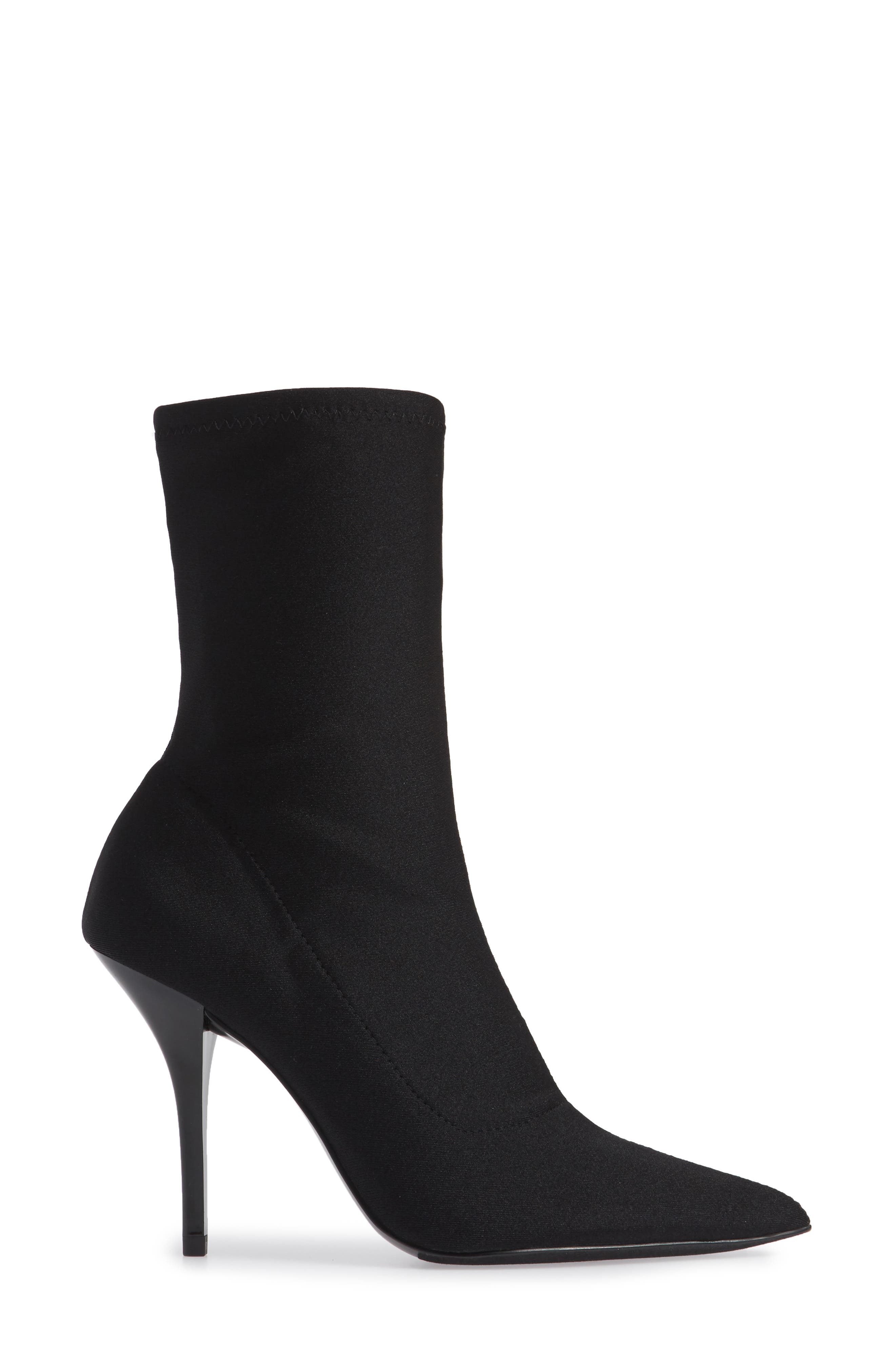 Mada Stretch Bootie, Alternate, color, BLACK FABRIC