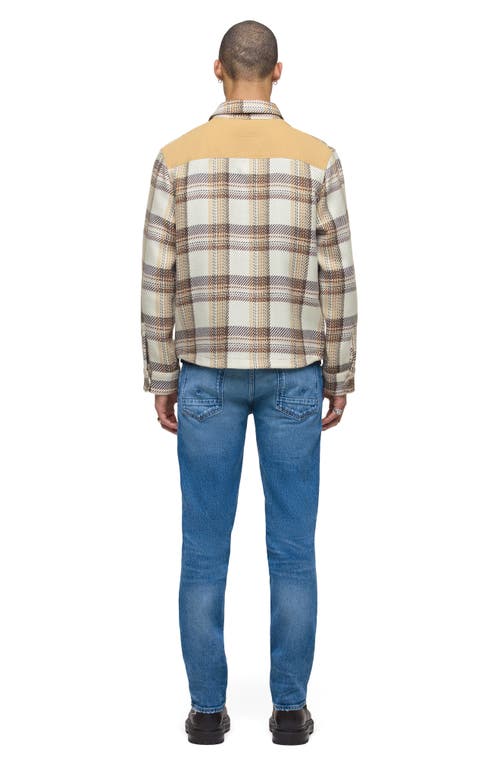 Hudson Plaid Flap Pocket Button Shirt In Multi