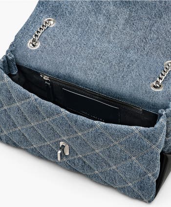 Marc Jacobs The Quilted Denim Dual Chain Shoulder Bag