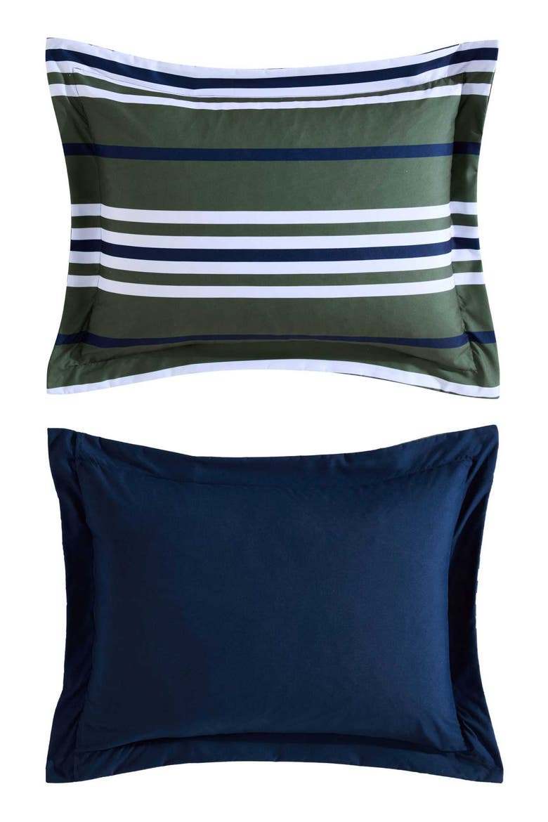 Uphaul Stripe Comforter Set, Alternate, color, MEDIUM / DARK GREEN