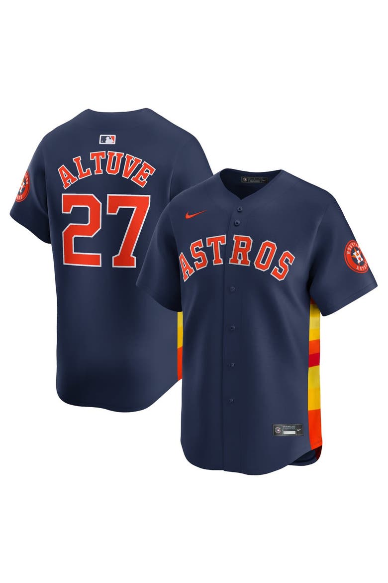 Men's Nike Jose Altuve Navy Houston Astros Alternate Limited Player Jersey, Main, color, Navy