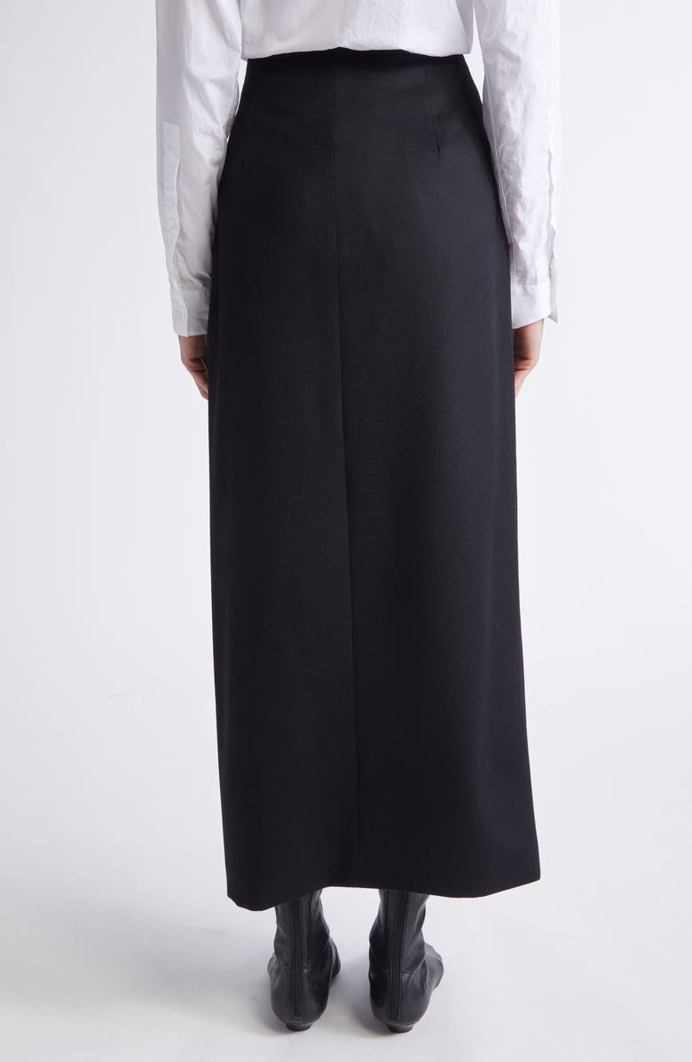 Max Mara Studio Adorato Wool Wrap Skirt, Alternate, color, Black