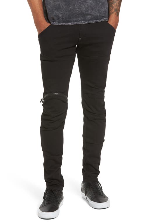 G-Star RAW 3D Zip Knee Super Slim Pants in Rinsed 