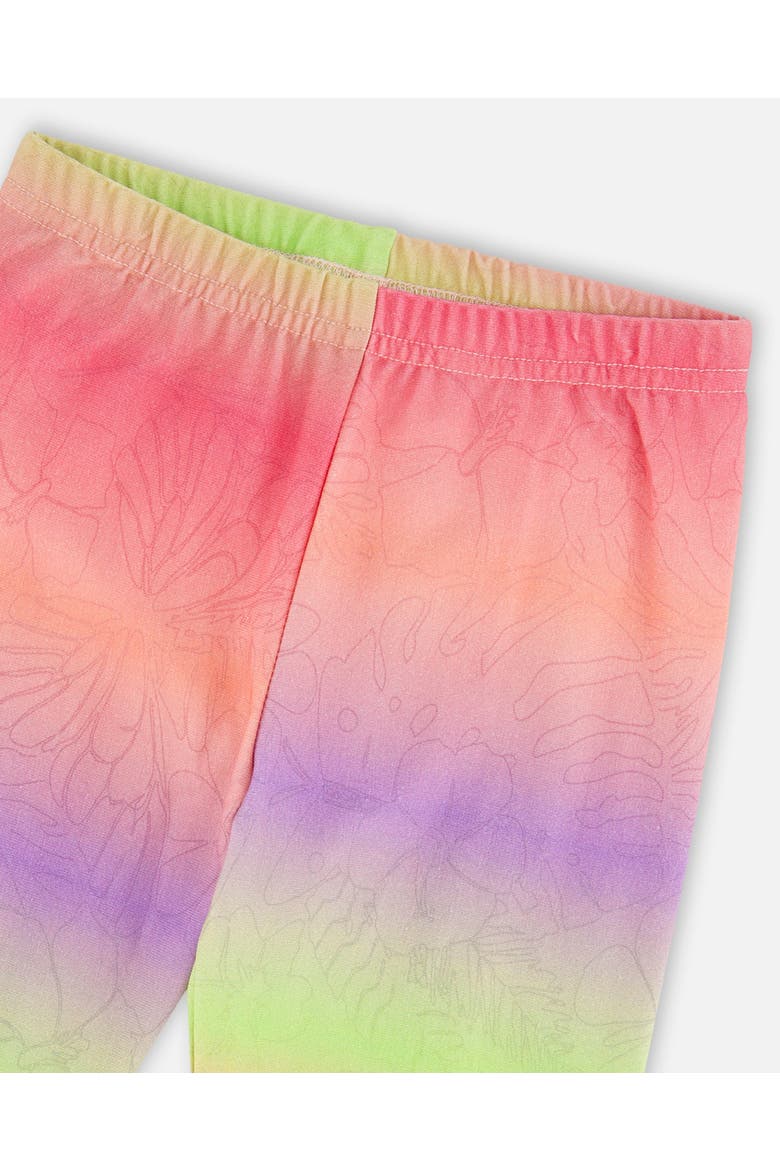 Organic Cotton Elastic Waist Slim Fit Jersey Capri, Alternate, color, Multicolor