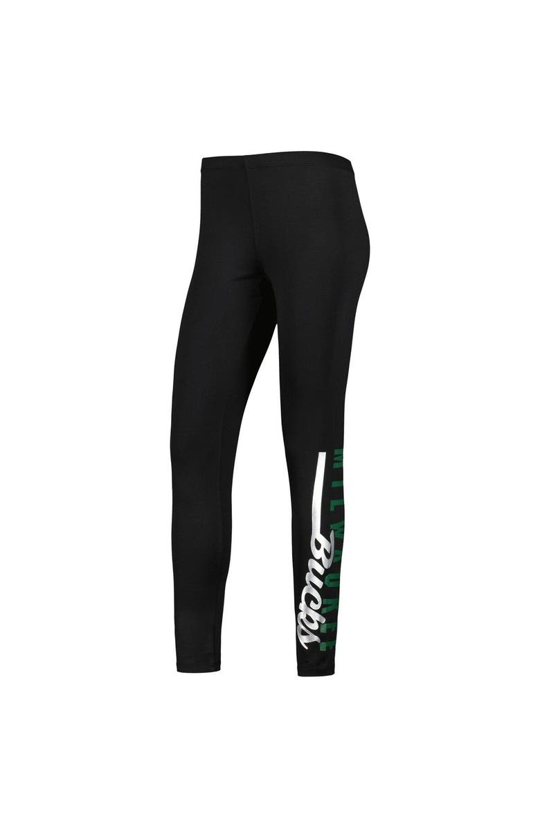 G-III 4HER BY CARL BANKS Women's G-III 4Her by Carl Banks Black Milwaukee Bucks Jump Shot Leggings, Alternate, color, 