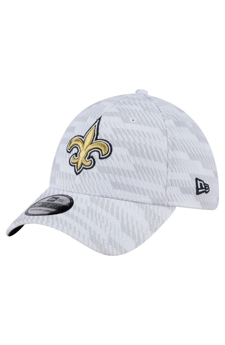 New Era Men's New Era  White New Orleans Saints Gameday Graded 39THIRTY Flex Hat, Main, color, 