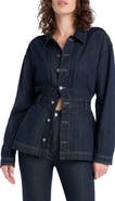 Favorite Daughter The Jade Pintuck Denim Jacket