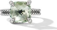 David Yurman Chatelaine® Prasiolite Ring with Diamonds