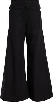 Courrèges Cotton Canvas Palazzo Pants