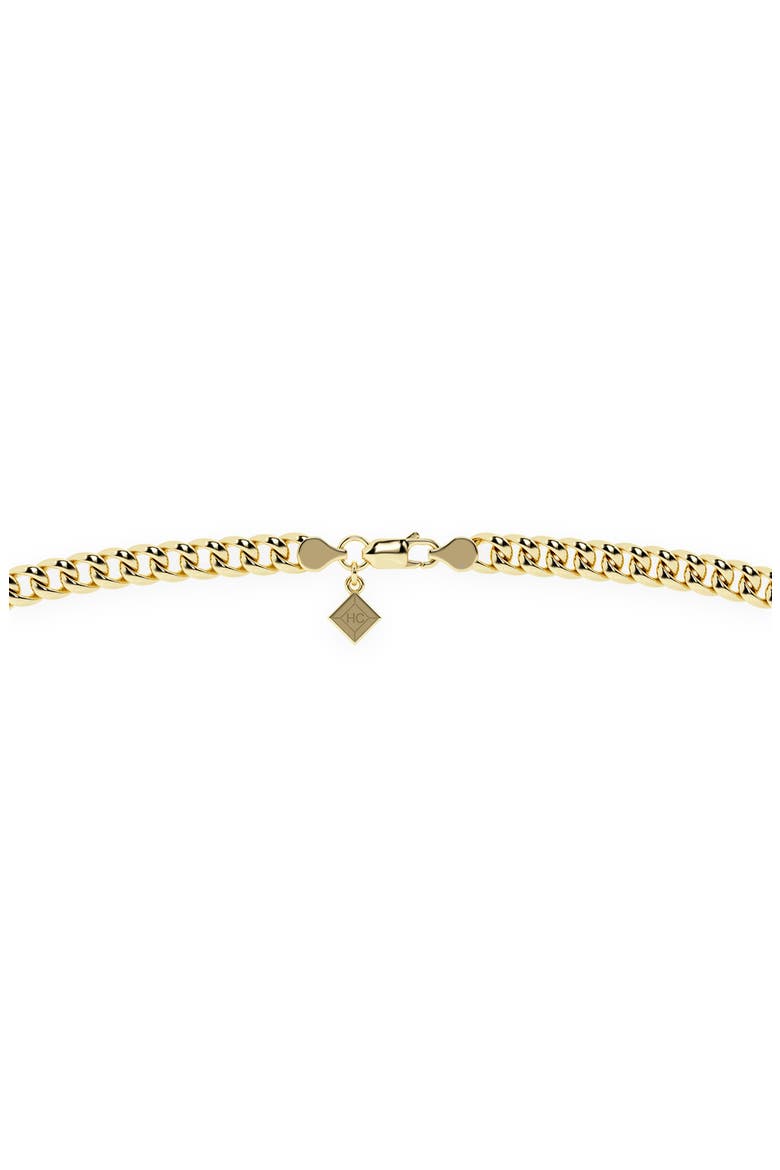 Trillion Cut Lab Grown Diamond Pendant Necklace, Alternate, color, 18K YELLOW/BLACKENED GOLD