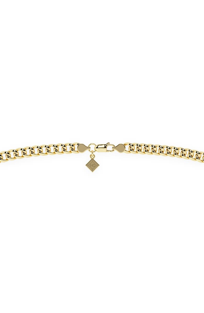 HauteCarat Trillion Cut Lab Grown Diamond Pendant Necklace, Alternate, color, 18K Yellow/ Blackened Gold