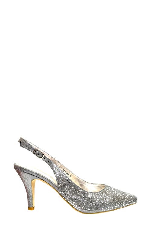 Lady Couture Slingback Pump In Silver