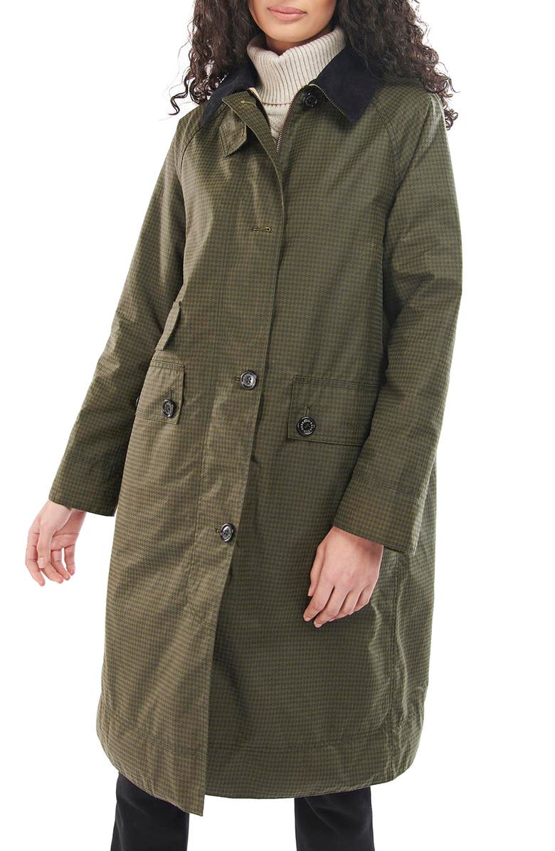 Barbour Printed Burwick Waxed Jacket, Main, color, 