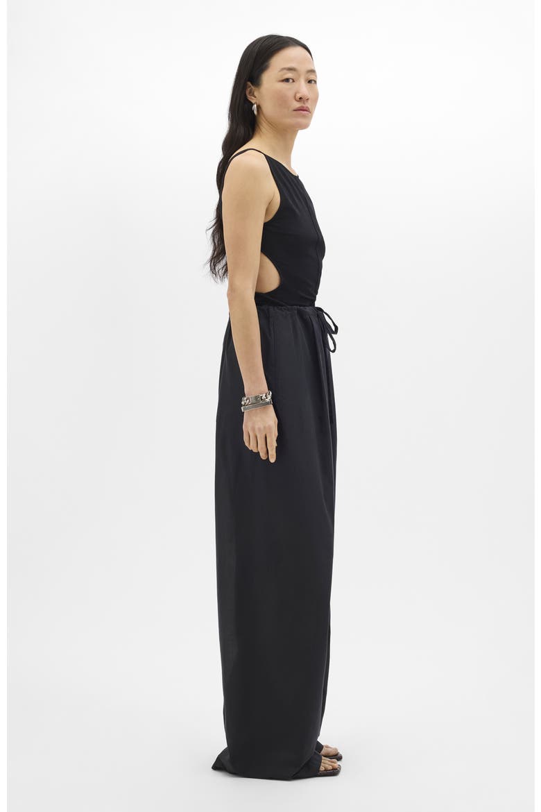 Voile Drawcord Pant, Alternate, color, Black