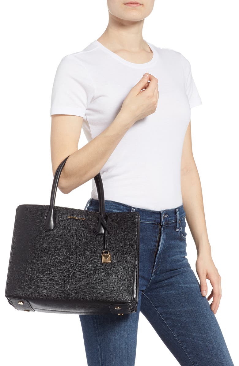 MICHAEL Michael Kors Large Mercer Leather Tote, Alternate, color,