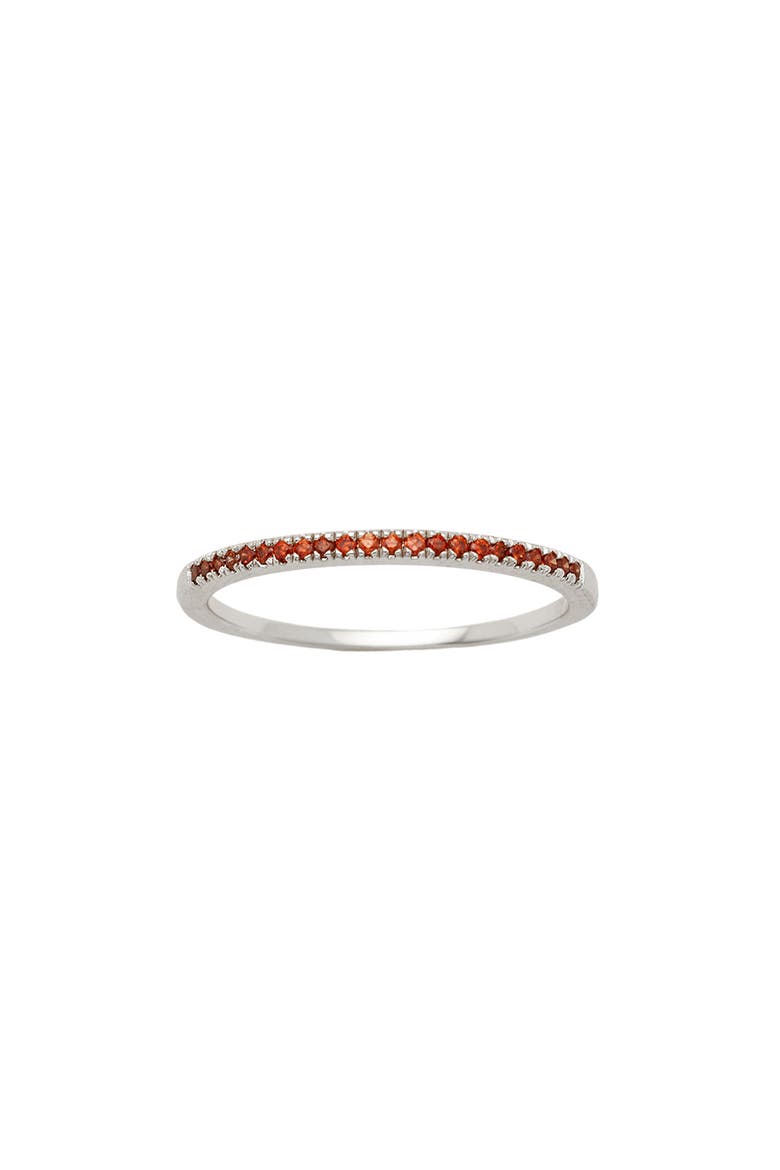 Birthstone Stacking Ring, Main, color, SILVER JANUARY