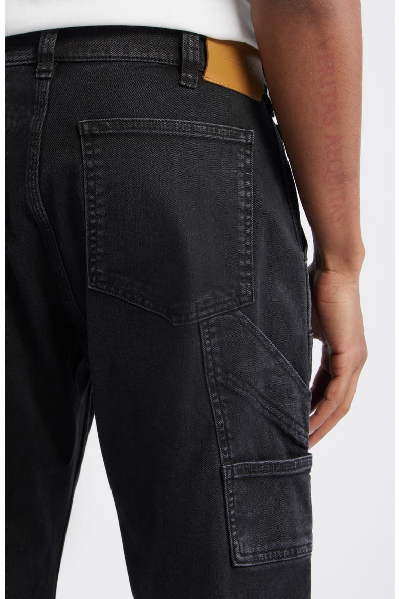 Stretch Denim Carpenter Jeans, Alternate, color, BLACK