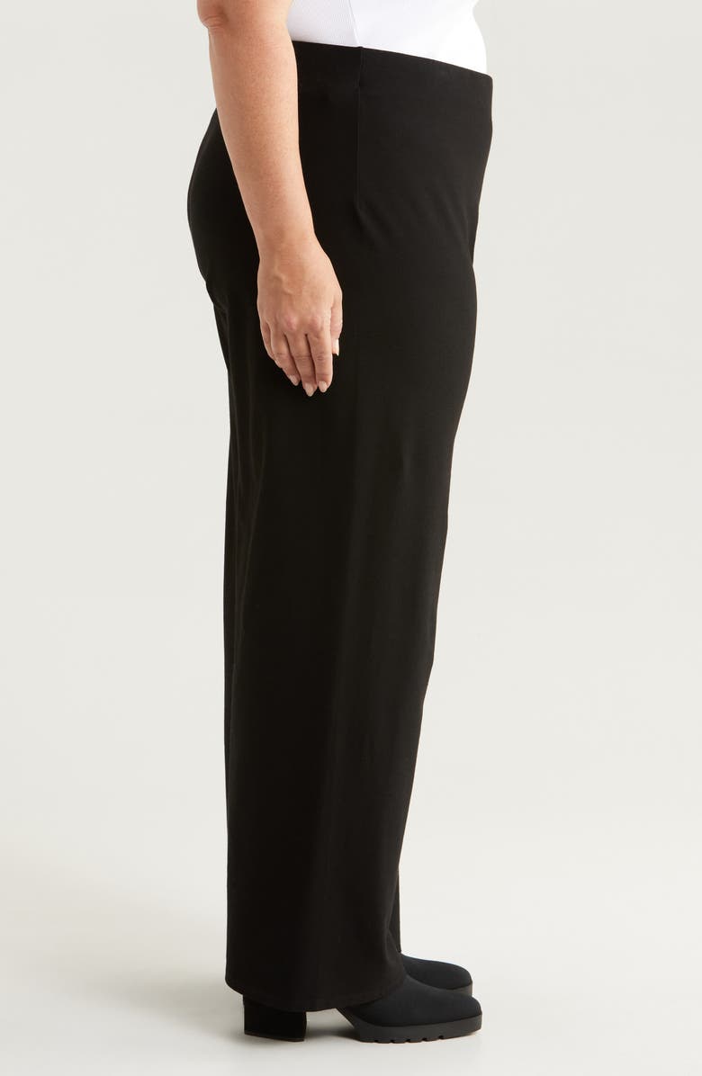 Eileen Fisher High Waist Wide Leg Pants, Alternate, color, Black