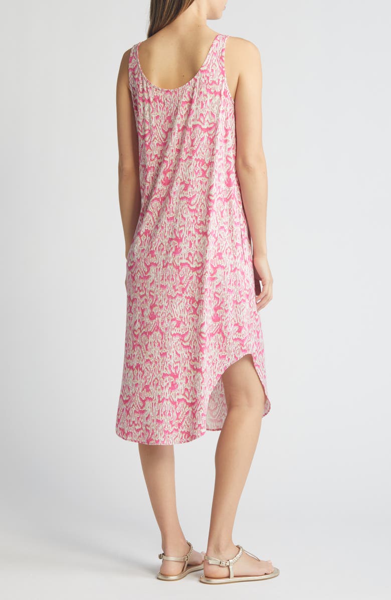 NIC+ZOE Abstract Animal Print Live-In Midi Tank Dress, Alternate, color,