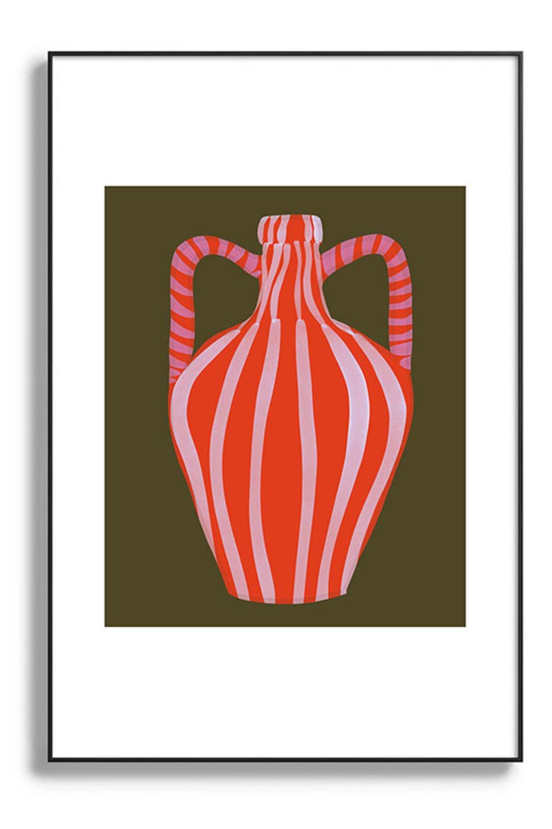 Simple Vase Modern Still Life Framed Wall Art, Main, color, BLACK TONES