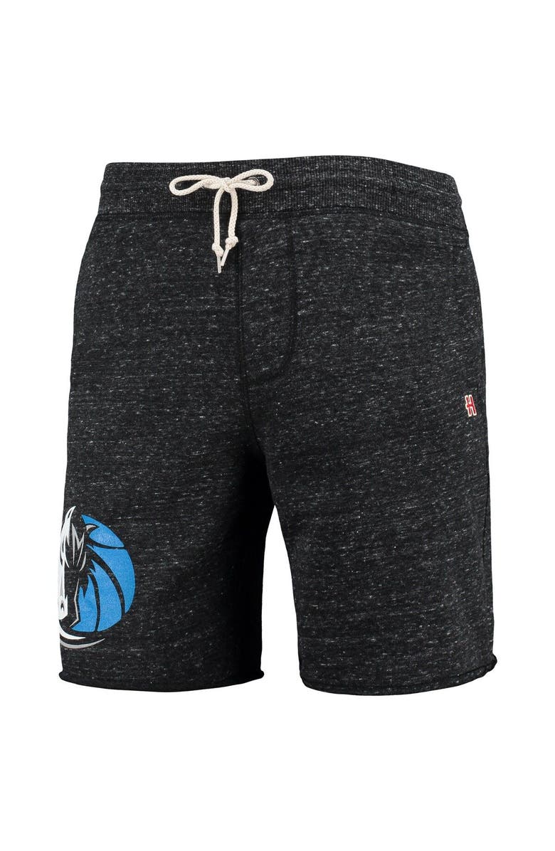 Homage Men's Homage Charcoal Dallas Mavericks Primary Logo Tri-Blend Sweat Shorts, Alternate, color, Charcoal