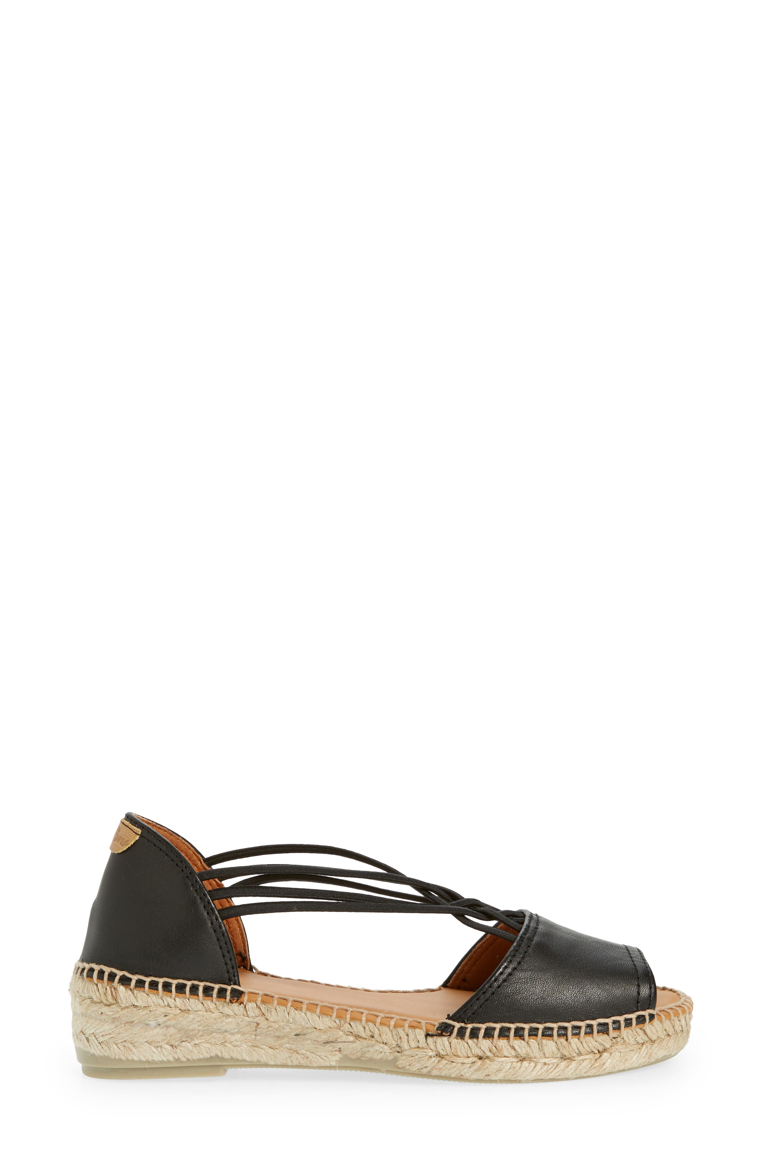 Toni Pons Ebre Espadrille Sandal, Alternate, color, Negre/ Black