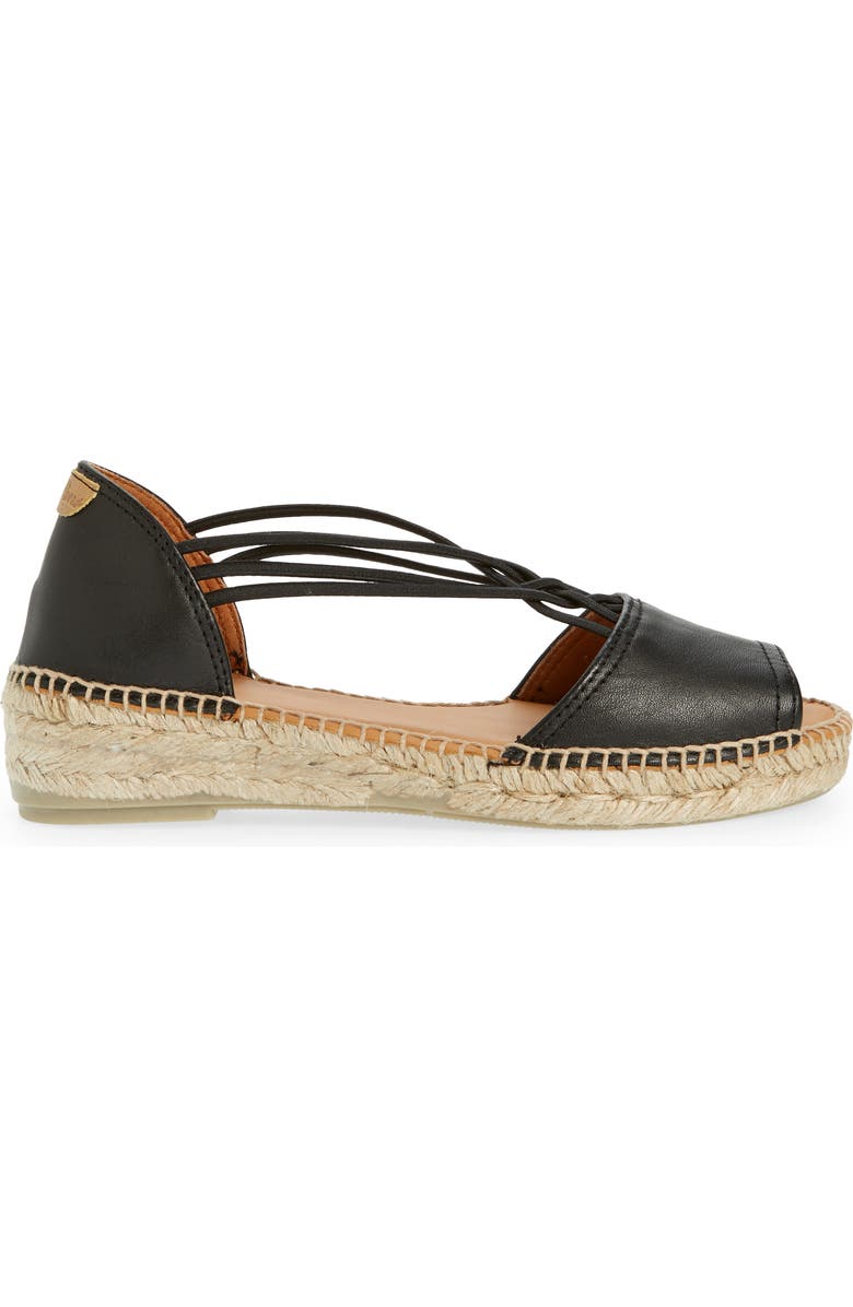 Toni Pons Ebre Espadrille Sandal, Alternate, color, Negre/ Black
