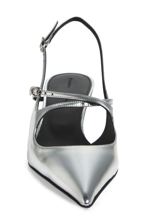 Shop Proenza Schouler Crossover Kitten Heel Slingback Pump