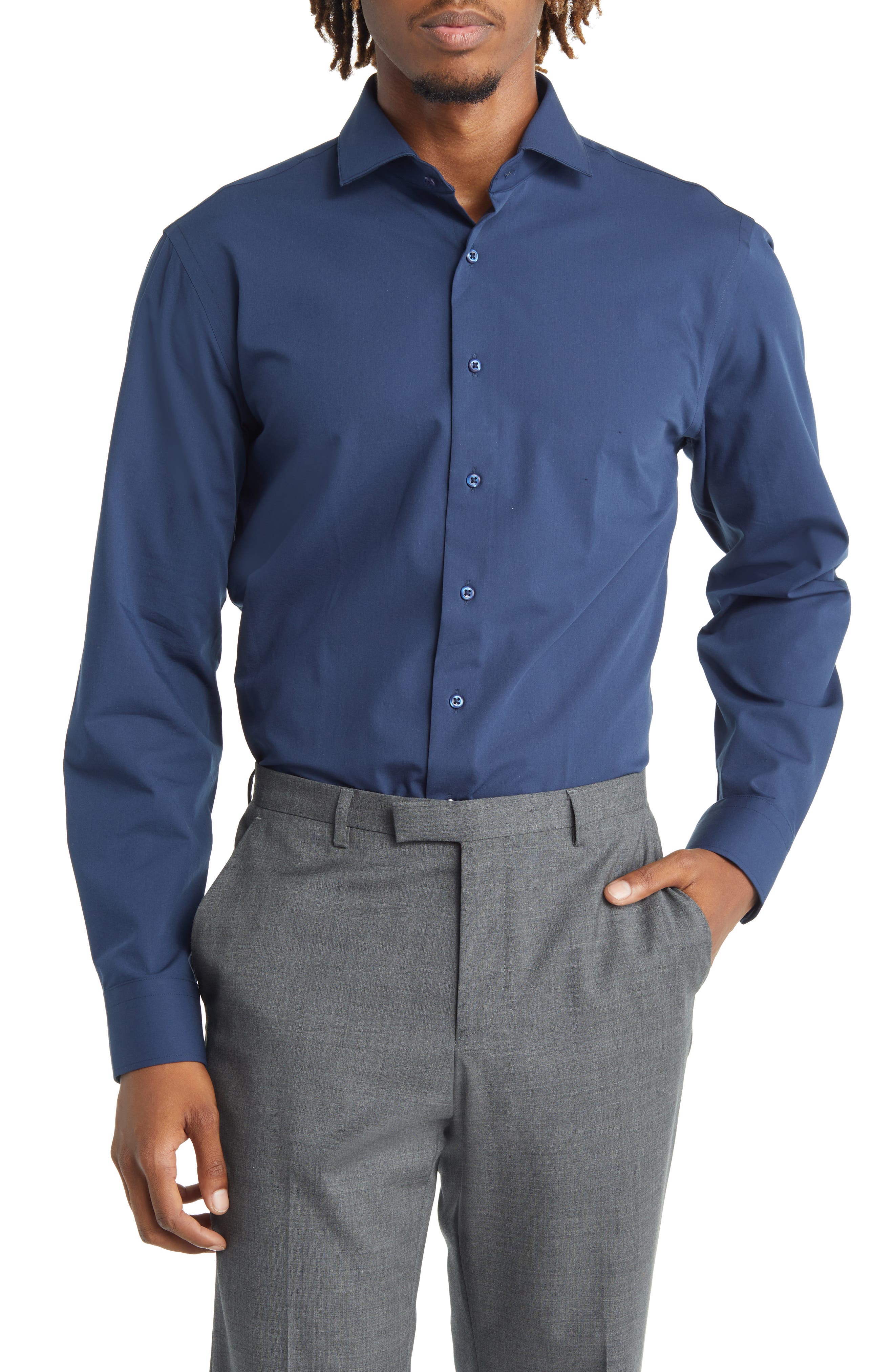 nordstrom smartcare dress shirt Smartcare Traditional Fit Pinpoint Dress Shirt (Men)